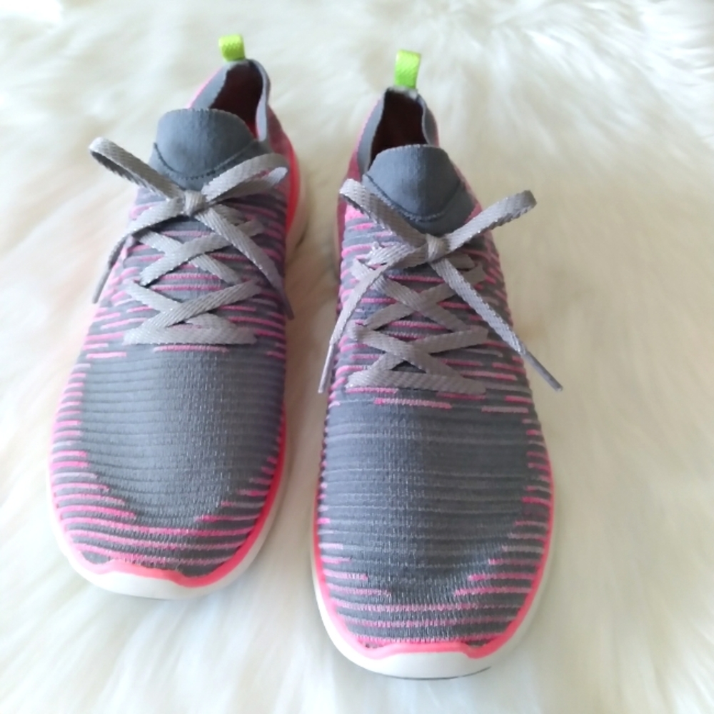 Skechers Flex Appeal 3.0 Glorius Charcoal/Hot pink Size 9.5 - Picture 2 of 8